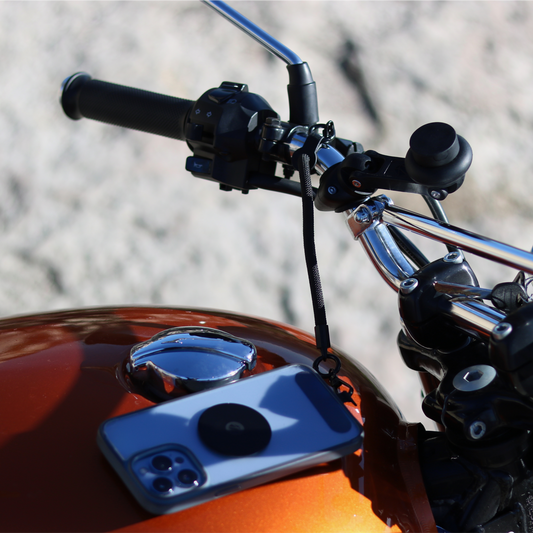 Sicherheits- und Antivibrationsschnur, verwendet mit der Metallplatte und dem magnetischen Motorrad-Telefonhalter Pro Boost Shapeheart