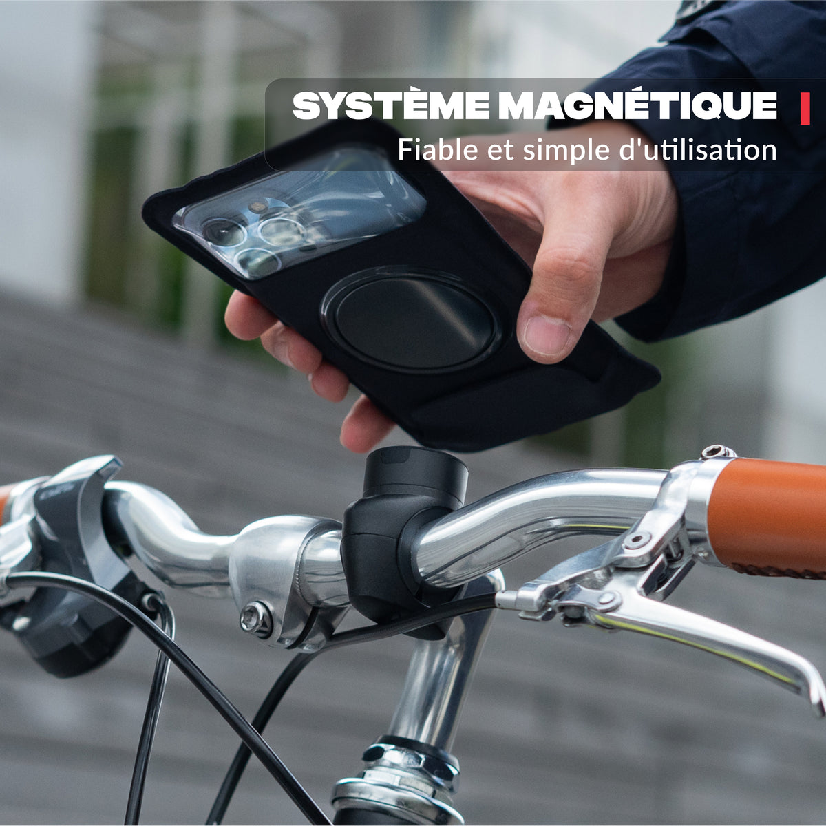Hauptansicht des Produkts – Fahrrad-Handyhalterung PRO Shapeheart