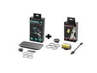 Kit complet Shapeheart avec lumière avant magnétique LED blanche et support vélo