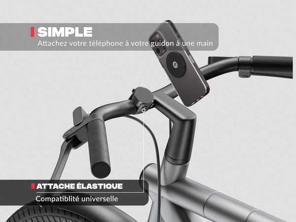 Handyhalterung für Fahrrad mit Metallplatte