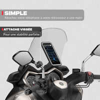 Smartphone-Halterung für Roller- und Motorrad-Rückspiegel