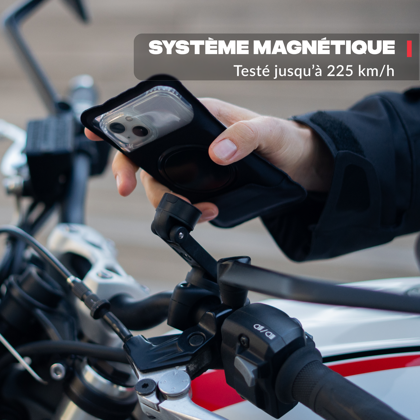Hauptansicht des Produkts – Motorrad-Handyhalterung PRO BOOST Shapeheart