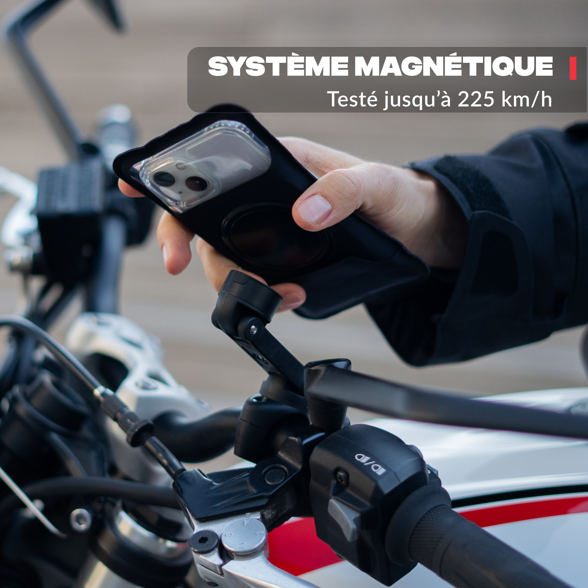 Hauptansicht des Produkts – Motorrad-Handyhalterung PRO BOOST Shapeheart
