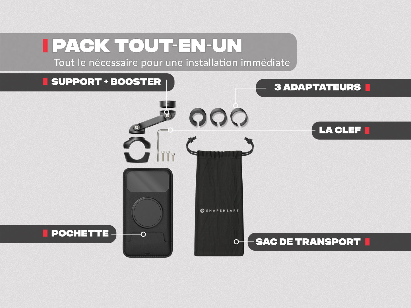 Handyhalterung für Motorrad PRO BOOST