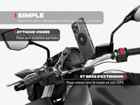PRO BOOST Motorrad-Telefonhalter mit Metallplatte