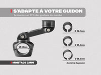 PRO BOOST Motorrad-Telefonhalter mit Metallplatte