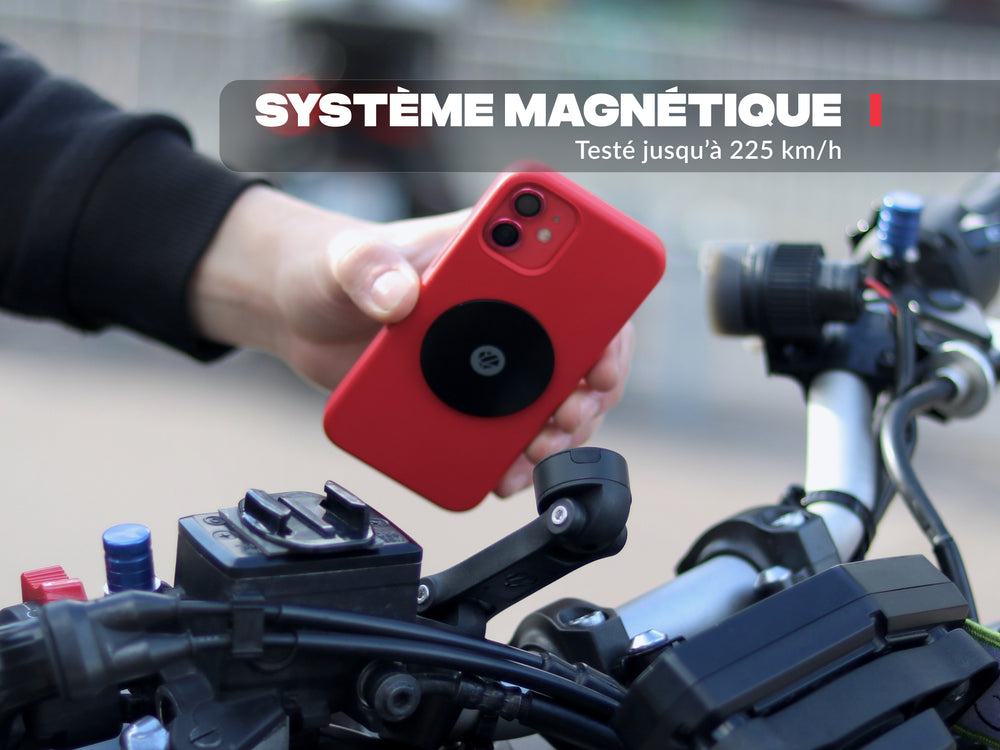 PRO BOOST Motorrad-Telefonhalter mit Metallplatte