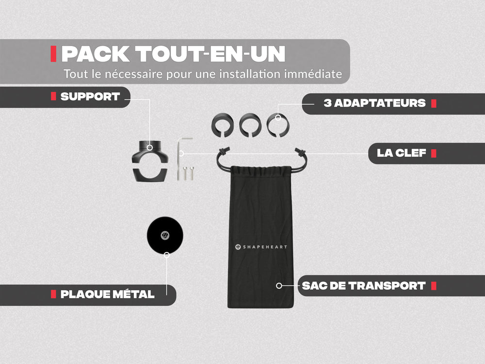 PRO Motorrad-Telefonhalter mit Metallplatte