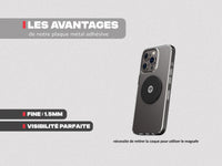 Handyhalterung für Motorrad mit Metallplatte