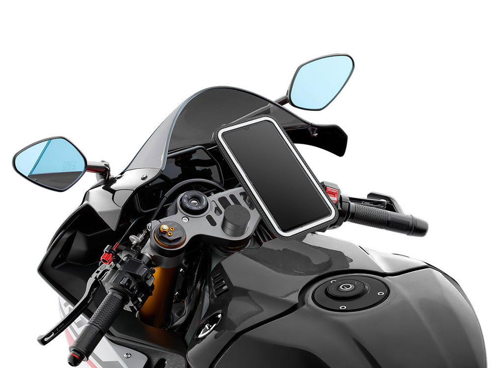 La pochette est compatible avec tous les supports moto Shapeheart. Absorbe 50% des vibrations